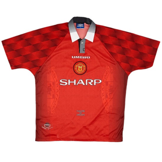 Beckham 10 Retro Manchester United Home Jersey 1996/98