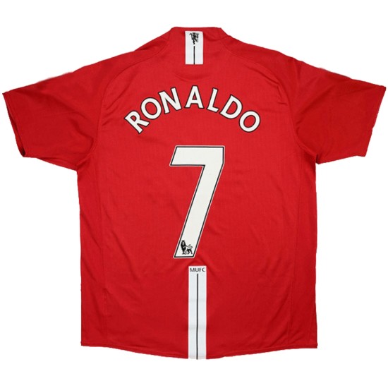 RONALDO 7 Retro Manchester United Home Jersey 2007/08