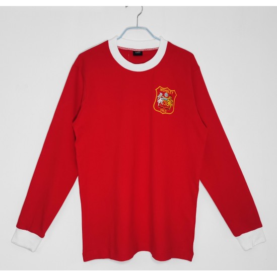 Retro Manchester United FA Cup Final Long Sleeve Jersey 1963