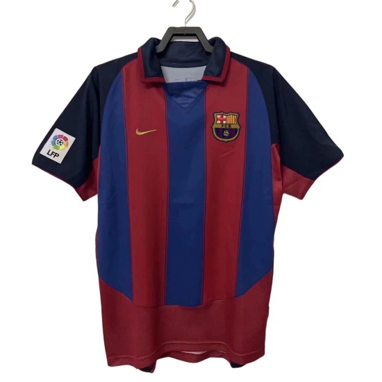 Ronaldinho #10 Retro Barcelona Home Jersey 2003/04