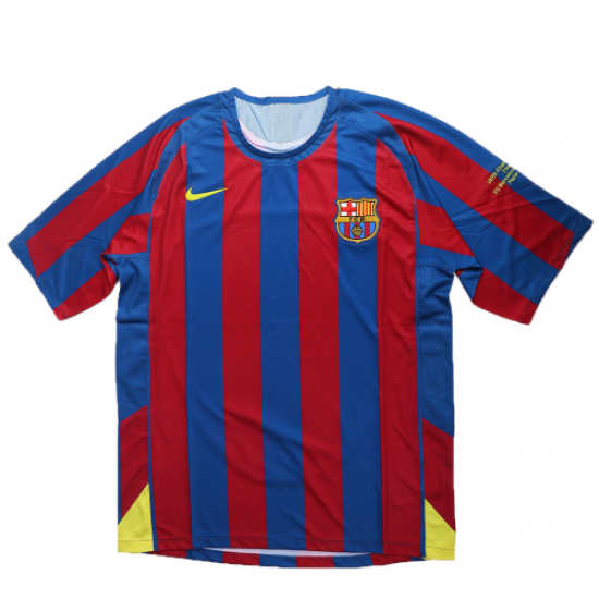 ETO\'O #9 Retro Barcelona UCL Final Home Jersey 2005/06