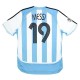 Messi #19 Retro Argentina Home Jersey World Cup 2006