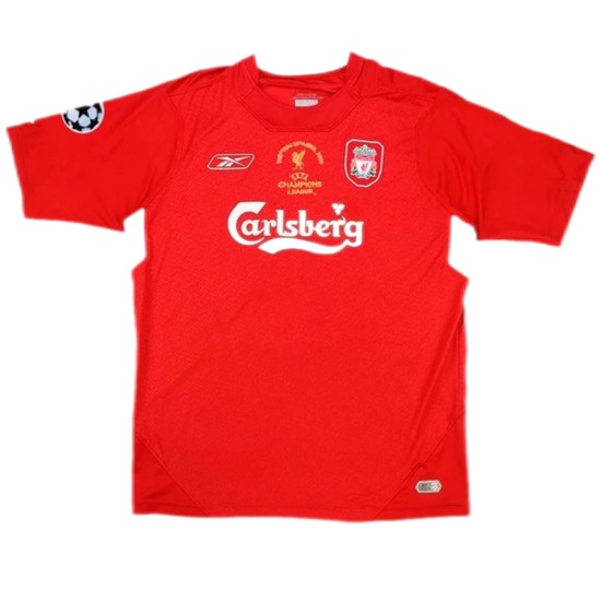Gerrard 8 Retro Liverpool UCL Final Home Jersey 2005