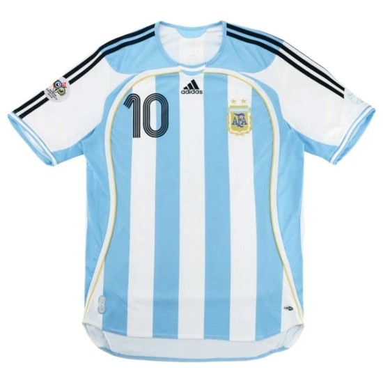 RIQUELME #10 Retro Argentina Home Jersey World Cup 2006