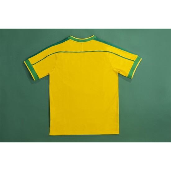 CAFU #2 Retro Brazil Home Jersey World Cup 1998