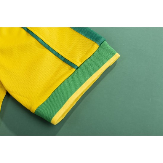 CAFU #2 Retro Brazil Home Jersey World Cup 1998