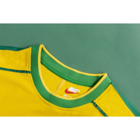 CAFU #2 Retro Brazil Home Jersey World Cup 1998