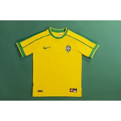 LEONARDO #18 Retro Brazil Home Jersey World Cup 1998