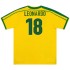 LEONARDO #18 Retro Brazil Home Jersey World Cup 1998