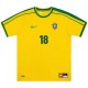 LEONARDO #18 Retro Brazil Home Jersey World Cup 1998
