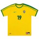 DENILSON #19 Retro Brazil Home Jersey World Cup 1998