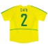 CAFU #2 Retro Brazil Home Jersey World Cup 2002