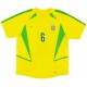 R.CARLOS #6 Retro Brazil Home Jersey World Cup 2002