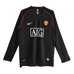 Retro Manchester United Away Long Sleeve Jersey 2007/08