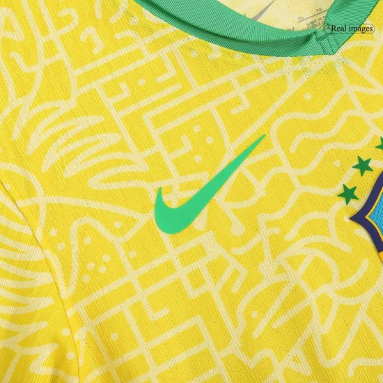 Brazil Home Match Jersey Player Version Copa America 2024