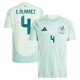 E.ÁLVAREZ #4 Mexico Away Jersey Copa America 2024