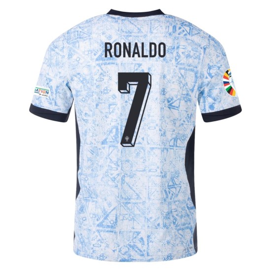 Ronaldo #7 Portugal Away Match Jersey Player Version EURO 2024