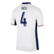 RICE #4 England Home Jersey Euro 2024 - [Super Replica]