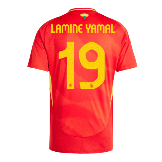 LAMINE YAMAL #19 Spain Home Jersey Euro 2024 - [Super Replica]