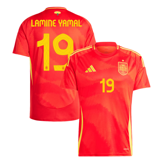 LAMINE YAMAL #19 Spain Home Jersey Euro 2024 - [Super Replica]