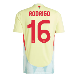 RODRIGO #16 Spain Away Jersey Euro 2024