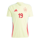 LAMINE YAMAL #19 Spain Away Jersey Euro 2024