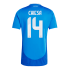 [Super Replica] CHIESA #14 Italy Home Jersey Euro 2024
