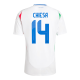 [Super Replica] CHIESA #14 Italy Away Jersey Euro 2024