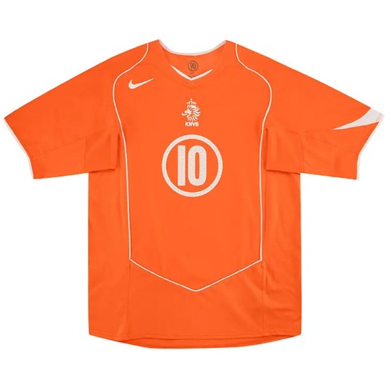V.NISTELROOY #10 Retro Netherlands Home Jersey EURO 2004