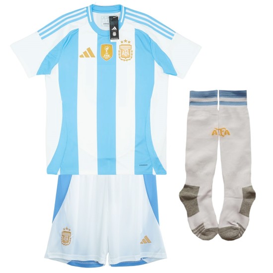 Kids Argentina Home Full Jersey Kit 2024