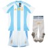 Kids Argentina Home Full Jersey Kit 2024