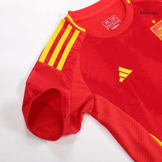 Kids Spain Home Full Jersey Kit Euro 2024 - [Super Replica]