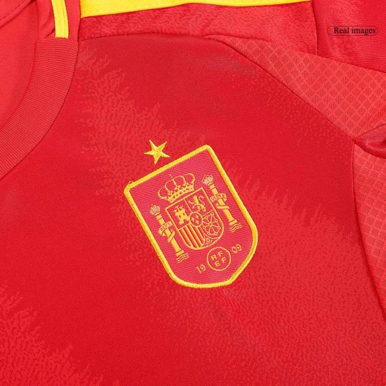 Kids Spain Home Full Jersey Kit Euro 2024 - [Super Replica]