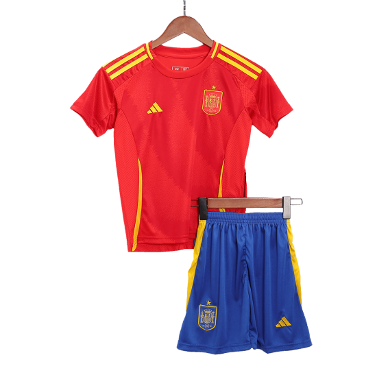 Kids Spain Home Full Jersey Kit Euro 2024 - [Super Replica]