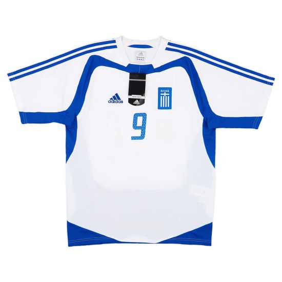 CHARISTEAS #9 Retro Greece Away Jersey Euro Cup 2004