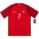 Ronaldo #7 Retro Portugal Home Jersey Euro Cup 2016