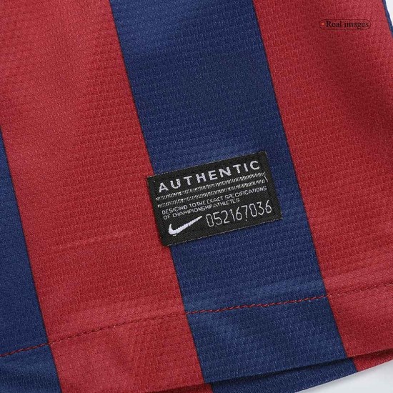 Messi #10 Retro Barcelona Home Jersey 2013/14