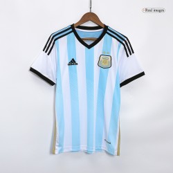 Messi #10 Retro Argentina Home Jersey 2014/15