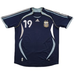 Messi #19 Retro Argentina Away Jersey World Cup 2006