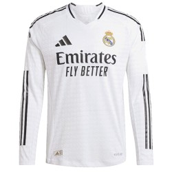 Real Madrid Home Long Sleeve Jersey Player Version 2024/25