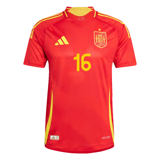 RODRIGO #16 Spain Home Jersey Player Version Euro 2024
