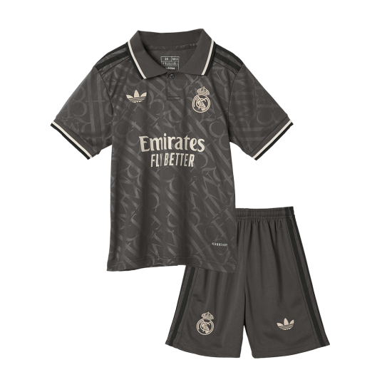Kids Real Madrid Third Full Kit(Jersey+Shorts+Socks) 2024/25