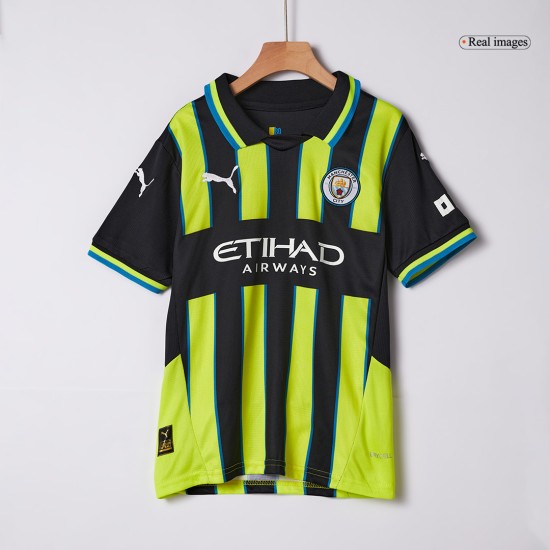 Kids Manchester City Away Full Kit 2024/25
