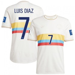 LUIS DIAZ 7 Colombia Centenary Collection Jersey 2024