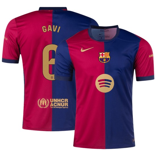 GAVI #6 Barcelona Home Spotify Logo Without Text Jersey 2024/25