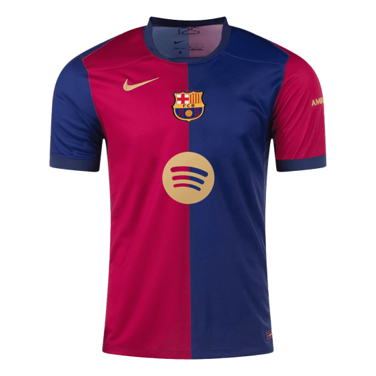 LAMINE YAMAL #19 Barcelona Home Spotify Logo Without Text Jersey 2024/25