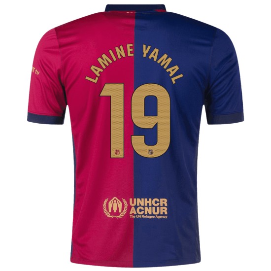LAMINE YAMAL #19 Barcelona Home Spotify Logo Without Text Jersey 2024/25