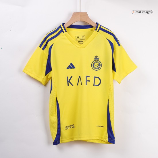 Kids Al Nassr Home Full Kit 2024/25