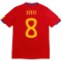 XAVI #8 Retro Spain Home Jersey 2010
