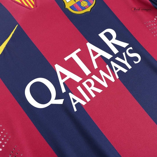 SUÁREZ #9 Retro Barcelona Home Jersey 2014/15
